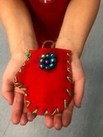 Christmas Mittens created by Win Ferguson Elementary Grade 2 students