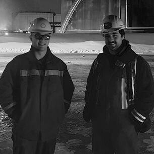 (left to right) Luke and Jake Farrell, power engineers and EIPS alumni