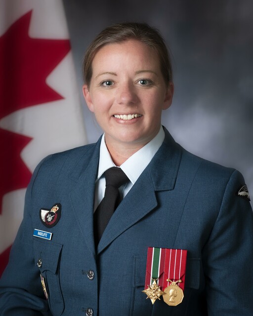 Warrant Officer Sarah Radcliffe of the Canadian Armed Forces.