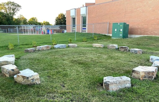 The land-based learning space at Win Ferguson Elementary in Fort Saskatchewan.